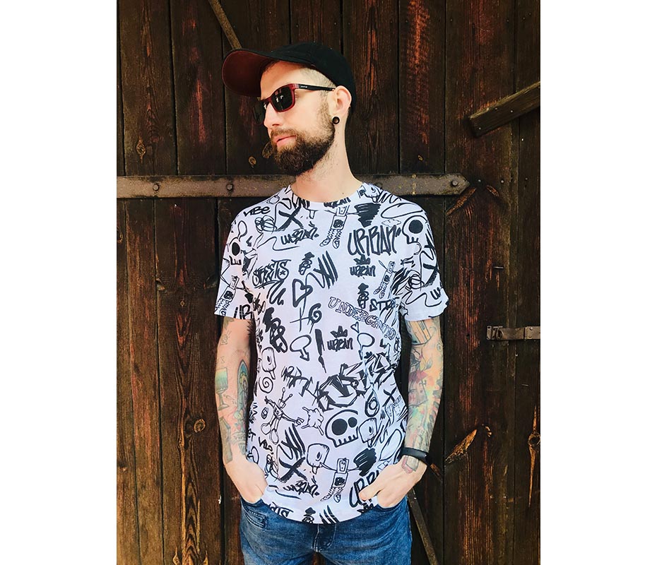 Koszulka męska w stylu rockowym